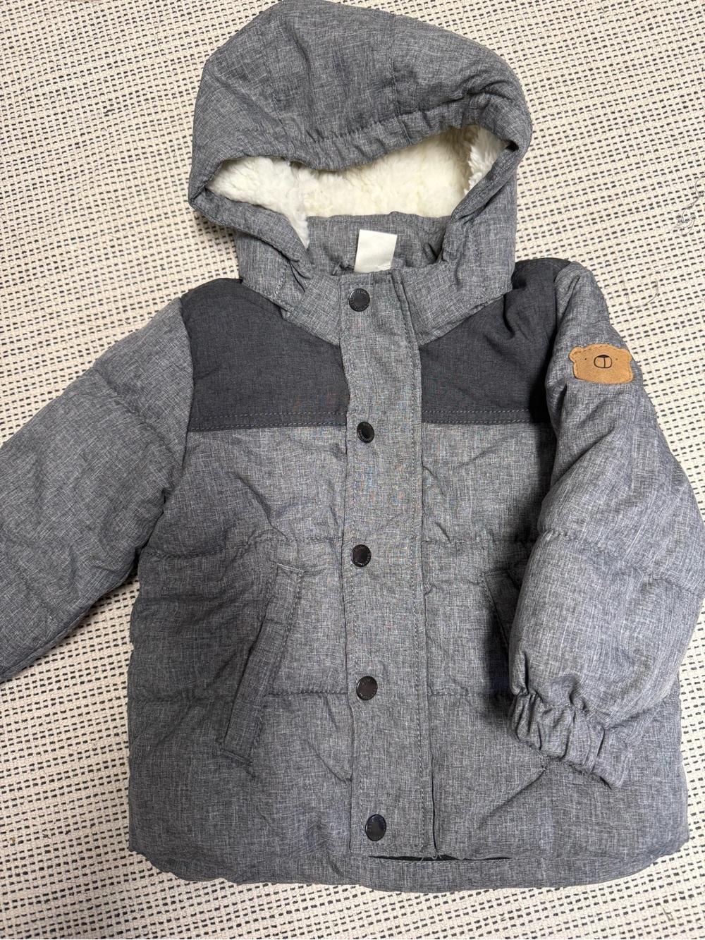 H&M toddler winter puffer jacket- Gray